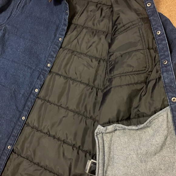 Brixton Cass Denim Jacket Chore Coat Men’s XL - Picture 3 of 4